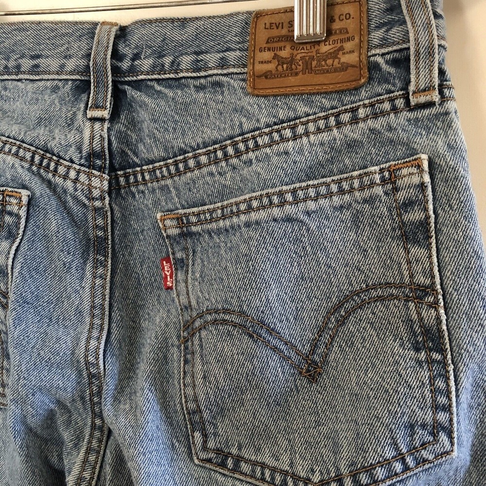 Levi’s Premium Wedgie Icon Fit Ankle Rigid Jeans in Shut Up Wash Size 27 - Picture 10 of 14